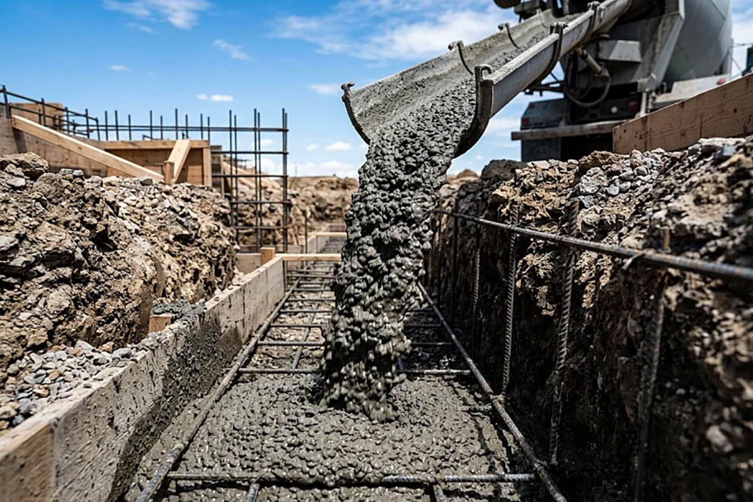 Erdarbeiten und Betonarbeiten Poolbau